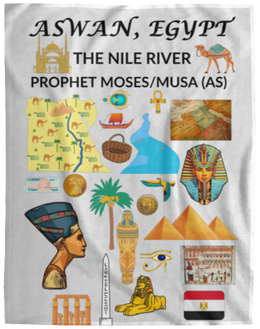 Plush Fleece Blanket - 60x80: ASWAN, EGYPT