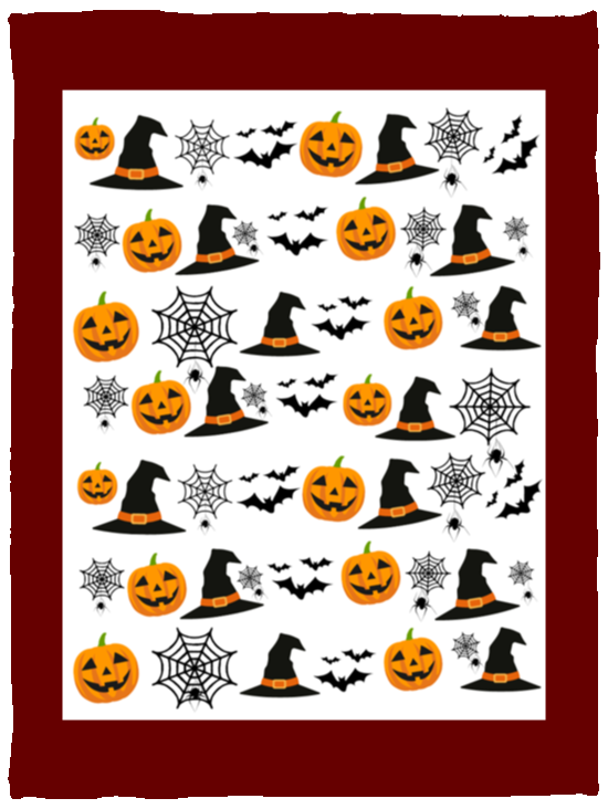 Plush Fleece Blanket - 30x40: HALLOWEEN PUMPKINS, WITCH HATS, BATS,... BLANKET