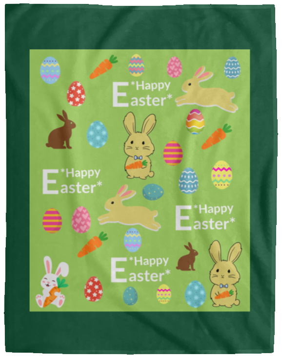 Plush Fleece Blanket - 60x80: HAPPY EASTER