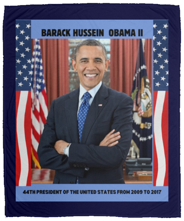 Plush Fleece Blanket - 50x60: PRESIDENT OBAMA BLANKET