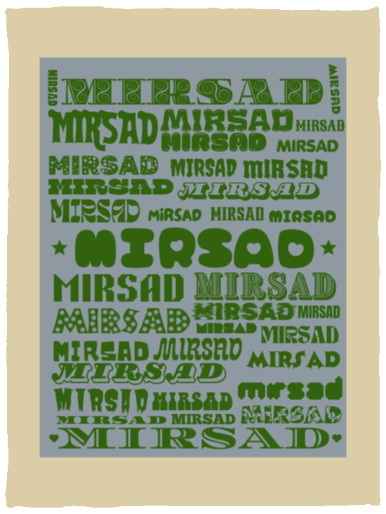 Plush Fleece Blanket - 30x40: MIRSAD NAME BLANKET