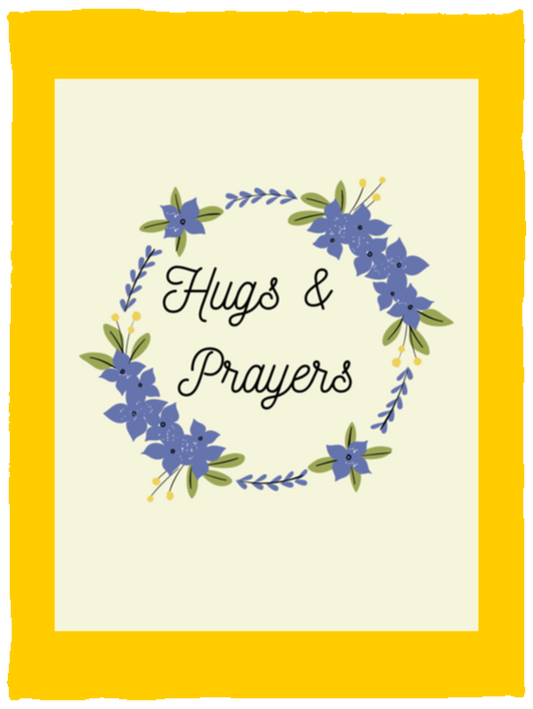 Plush Fleece Blanket - 30x40: Hugs & Prayers