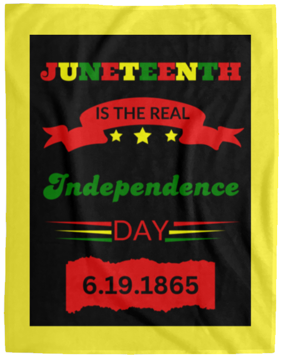 Plush Fleece Blanket - 60x80: JUNETEENTH