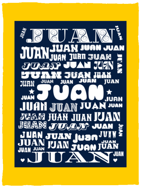 Plush Fleece Blanket - 30x40: JUAN