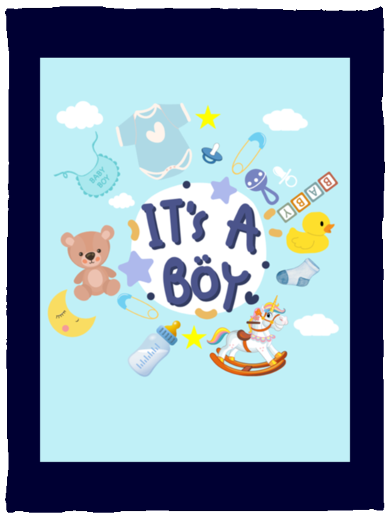 Plush Fleece Blanket - 30x40: IT'S A BOY