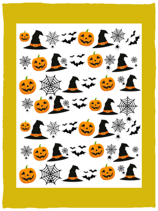 Plush Fleece Blanket - 30x40: HALLOWEEN PUMPKINS, WITCH HATS, BATS,... BLANKET