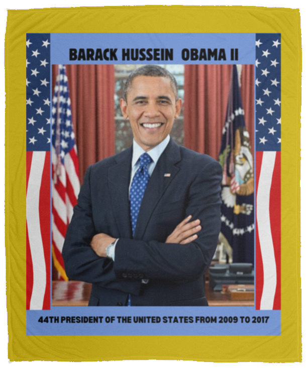 Plush Fleece Blanket - 50x60: PRESIDENT OBAMA BLANKET