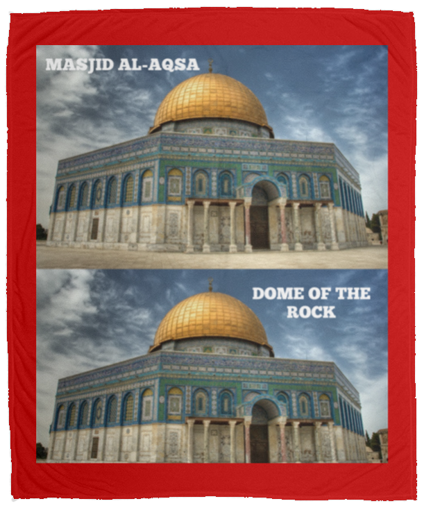 Plush Fleece Blanket - 50x60: MASJID AL-AQSA BLANKET