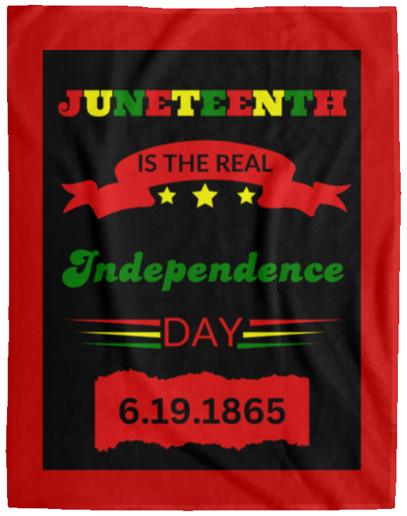 Plush Fleece Blanket - 60x80: JUNETEENTH