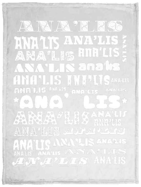 Plush Fleece Blanket - 30x40: ANA'LIS