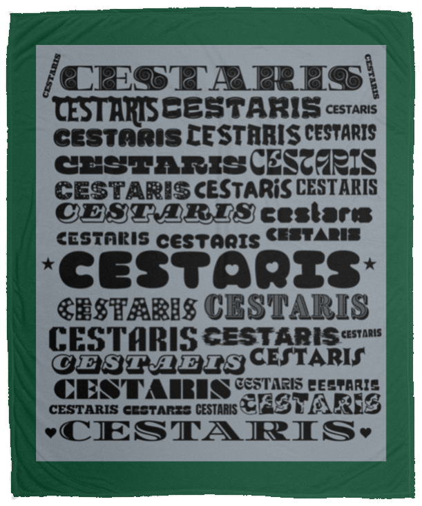 Plush Fleece Blanket - 50x60: CESTARIS NAME BLANKET