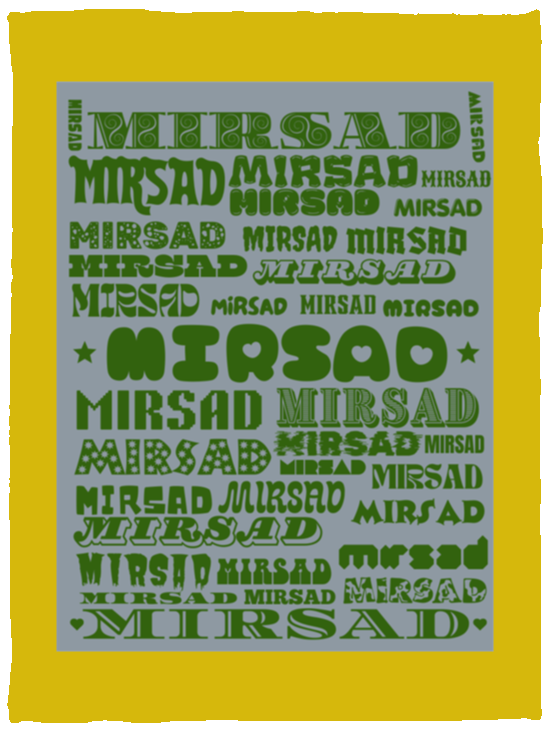 Plush Fleece Blanket - 30x40: MIRSAD NAME BLANKET