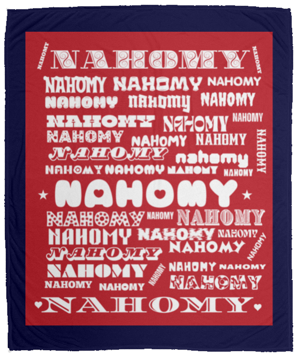 Plush Fleece Blanket - 50x60: NAHOMY NAME BLANKET