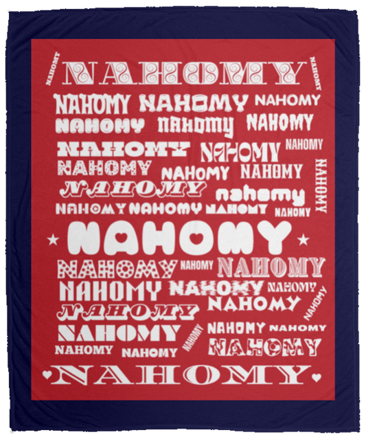 Plush Fleece Blanket - 50x60: NAHOMY NAME BLANKET