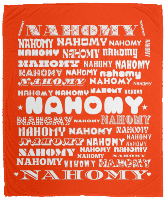 Plush Fleece Blanket - 50x60: NAHOMY NAME BLANKET