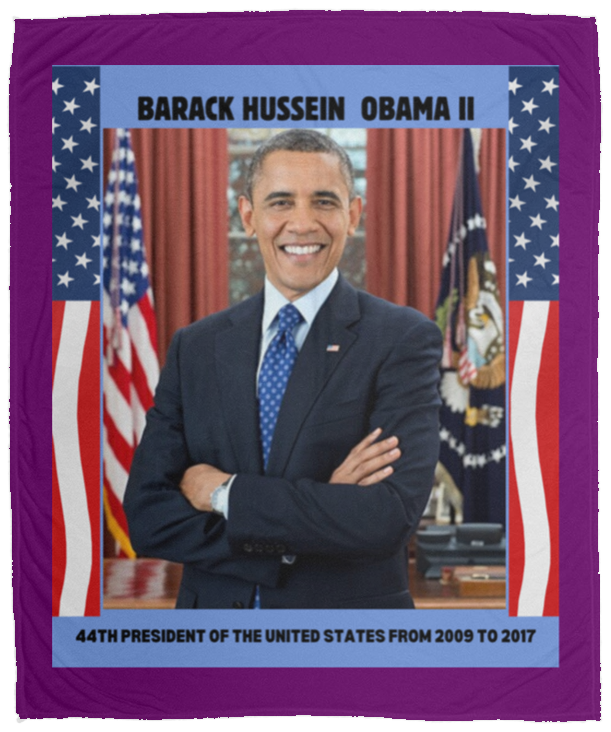 Plush Fleece Blanket - 50x60: PRESIDENT OBAMA BLANKET