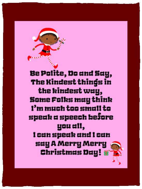 Plush Fleece Blanket - 30x40: ELF SARAH’S CHRISTMAS BLANKET, BE POLITE, DO AND SAY, THE KINDEST THINGS,...