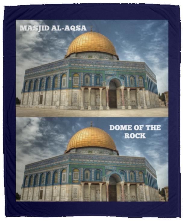 Plush Fleece Blanket - 50x60: MASJID AL-AQSA BLANKET