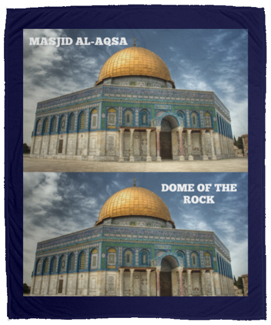 Plush Fleece Blanket - 50x60: MASJID AL-AQSA BLANKET