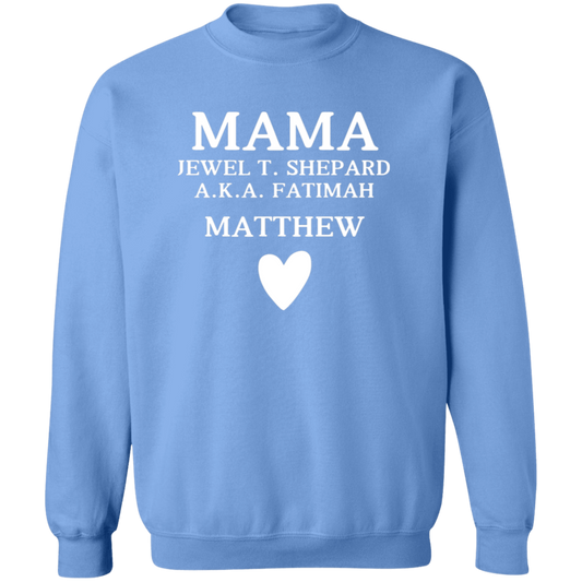 G180 Crewneck Pullover Sweatshirt: JEWEL T. SHEPARD MATTHEW