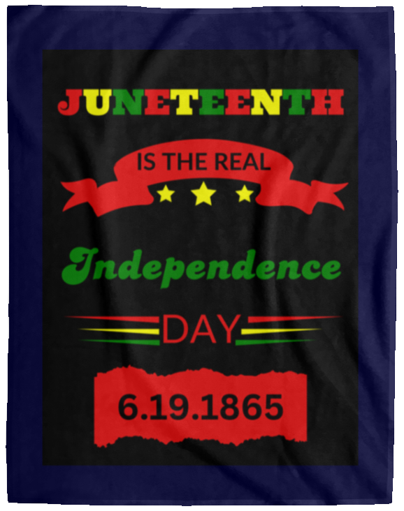 Plush Fleece Blanket - 60x80: JUNETEENTH