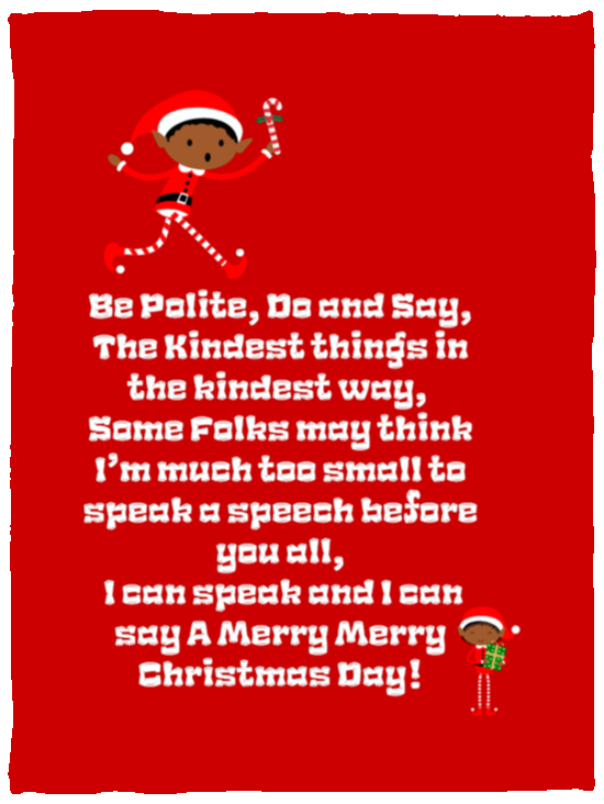 Plush Fleece Blanket - 30x40: ELF JAMES’S CHRISTMAS BLANKET BE POLITE, DO AND SAY, THE KINDEST THINGS,..