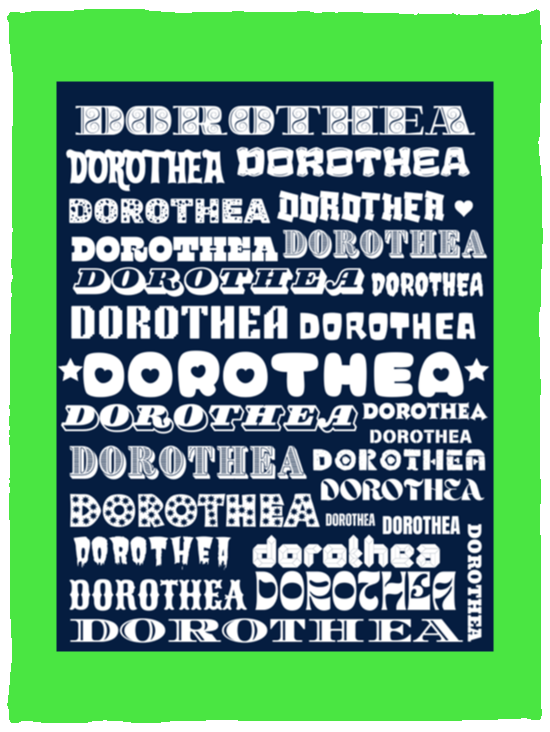 Plush Fleece Blanket - 30x40: DOROTHEA