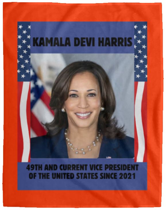 Plush Fleece Blanket - 60x80: VICE PRESIDENT KAMALA HARRIS BLANKET