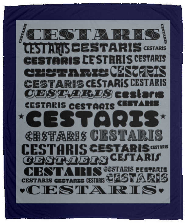 Plush Fleece Blanket - 50x60: CESTARIS NAME BLANKET