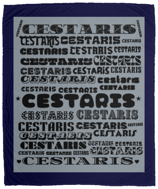 Plush Fleece Blanket - 50x60: CESTARIS NAME BLANKET