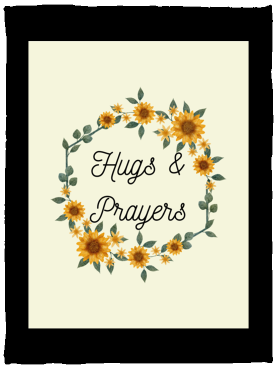 Plush Fleece Blanket - 30x40: Hugs & Prayers