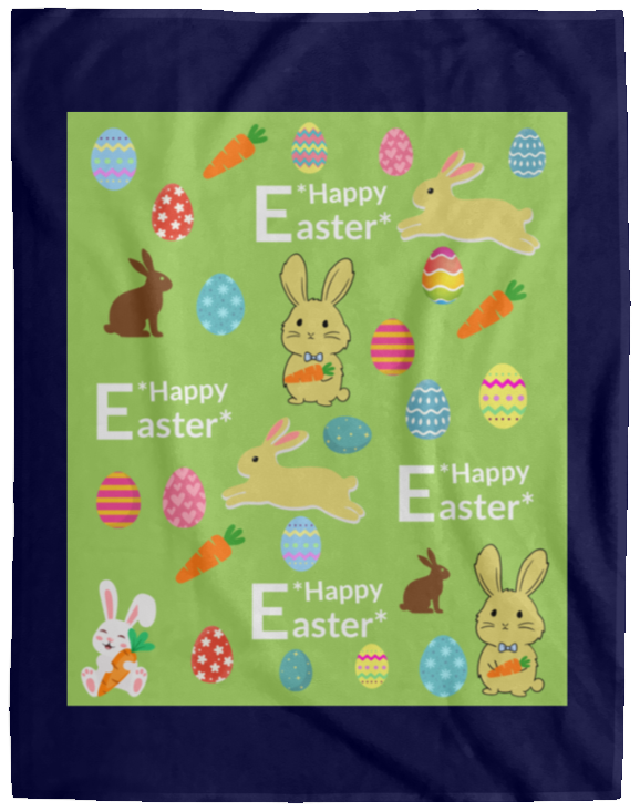 Plush Fleece Blanket - 60x80: HAPPY EASTER