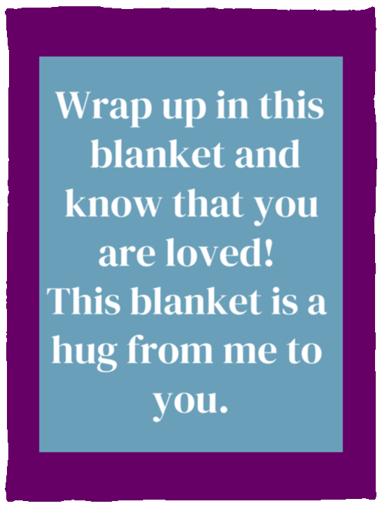 Plush Fleece Blanket - 30x40: WRAP UP IN THIS BLANKET AND,...