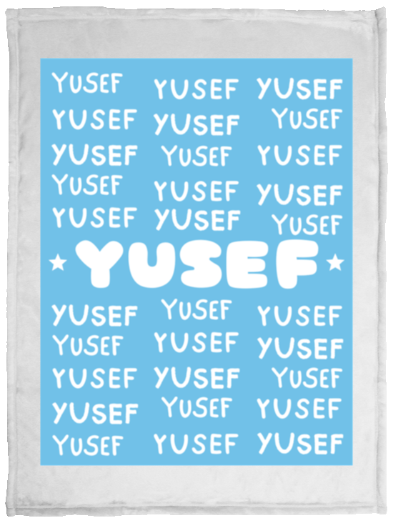 Plush Fleece Blanket - 30x40: YUSEF