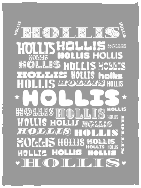 Plush Fleece Blanket - 30x40: HOLLIS