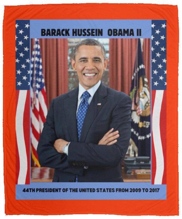 Plush Fleece Blanket - 50x60: PRESIDENT OBAMA BLANKET