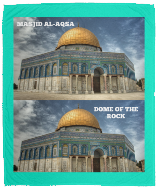 Plush Fleece Blanket - 50x60: MASJID AL-AQSA BLANKET