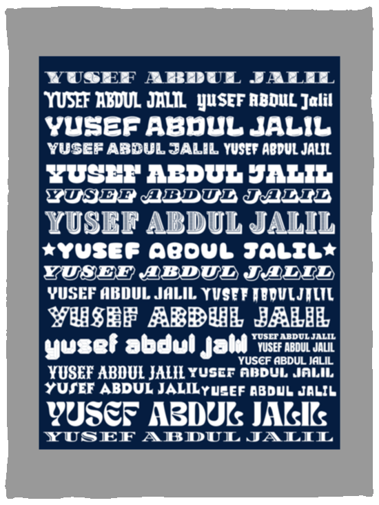 Plush Fleece Blanket - 30x40: YUSEF ABDUL JALIL