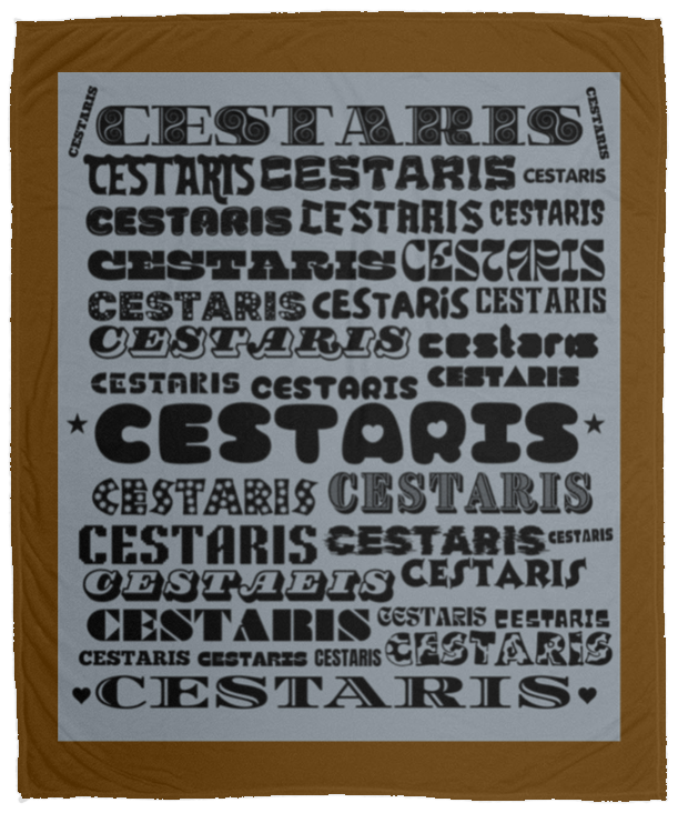 Plush Fleece Blanket - 50x60: CESTARIS NAME BLANKET