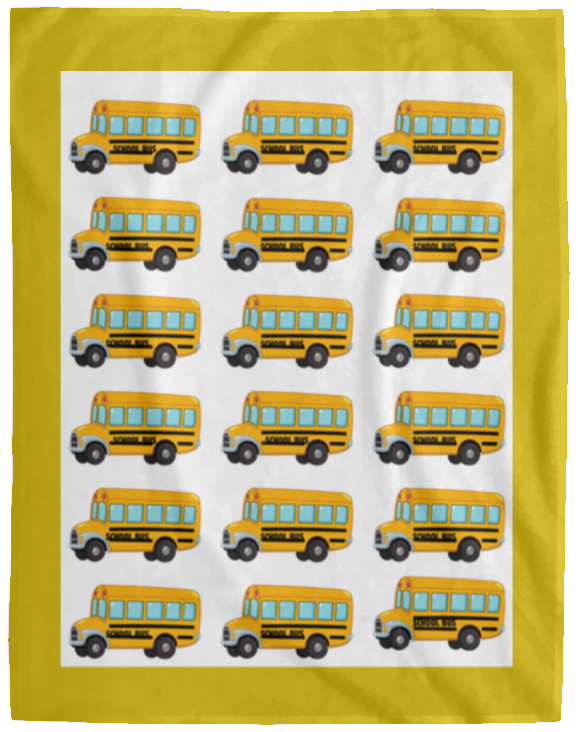 Plush Fleece Blanket - 60x80: BTS: SCHOOL BUS BLANKET