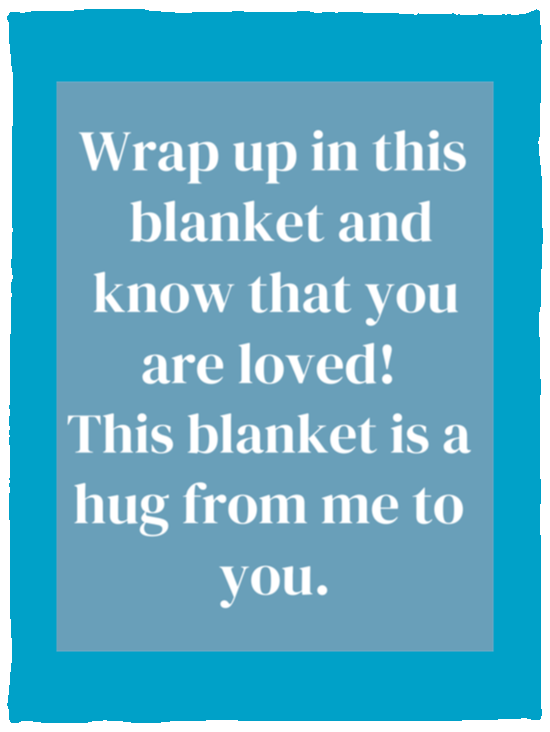 Plush Fleece Blanket - 30x40: WRAP UP IN THIS BLANKET AND,...