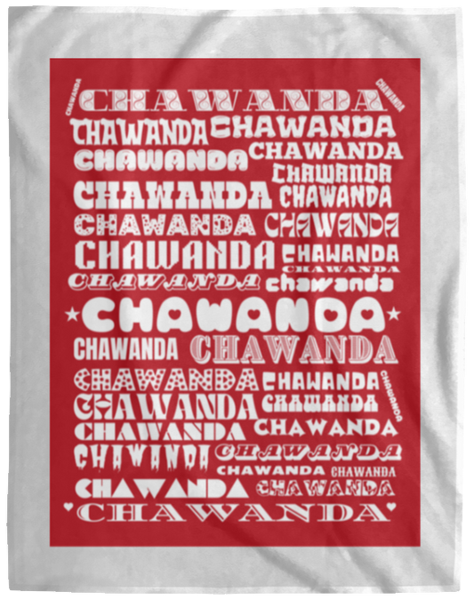 Plush Fleece Blanket - 60x80: CHAWANDA NAME BLANKET