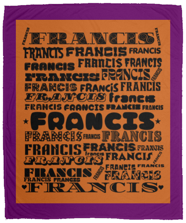 Plush Fleece Blanket - 50x60: FRANCIS NAME BLANKET