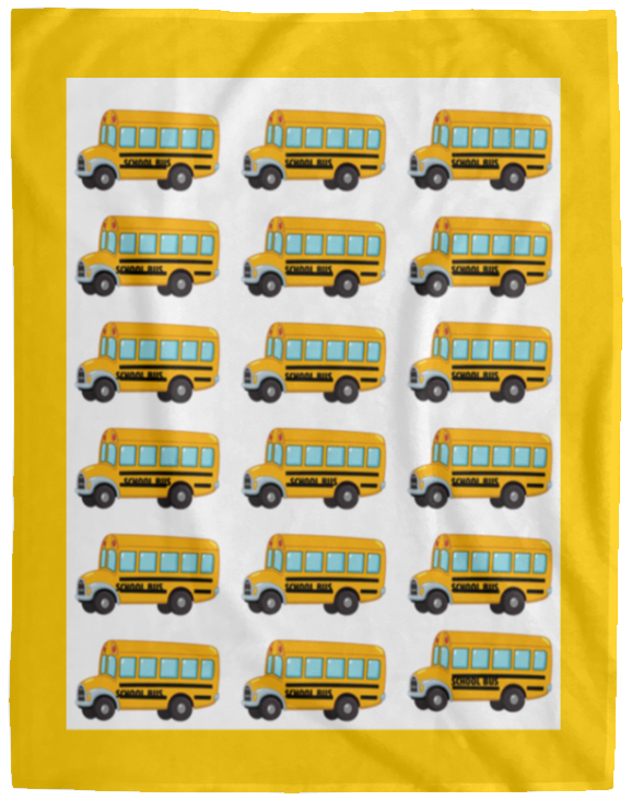 Plush Fleece Blanket - 60x80: BTS: SCHOOL BUS BLANKET