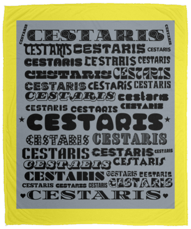 Plush Fleece Blanket - 50x60: CESTARIS NAME BLANKET