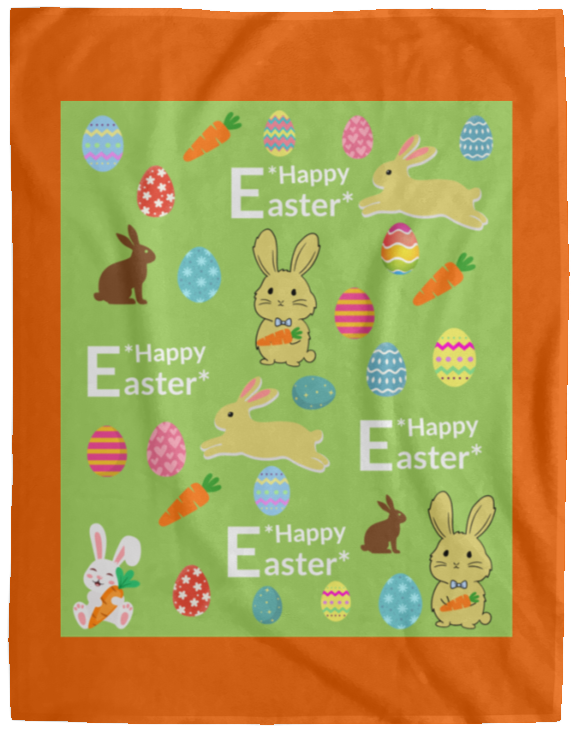 Plush Fleece Blanket - 60x80: HAPPY EASTER