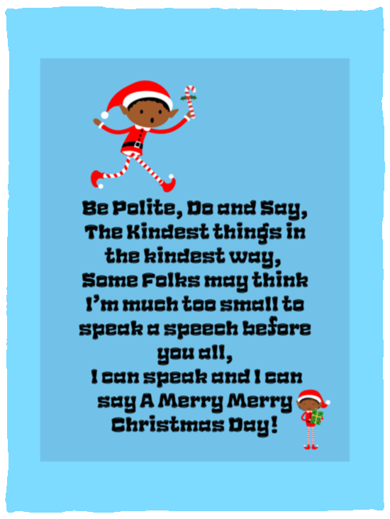 Plush Fleece Blanket - 30x40: ELF JAMES’S CHRISTMAS BLANKET BE POLITE, DO AND SAY, THE KINDEST THINGS,...