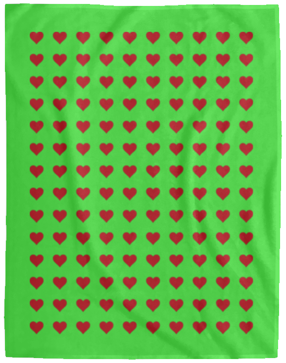 Plush Fleece Blanket - 60x80: HEARTS