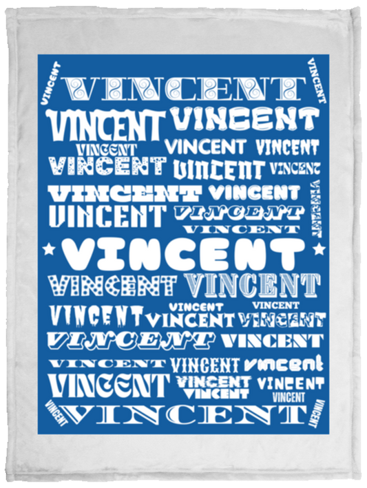 Plush Fleece Blanket - 30x40: VINCENT