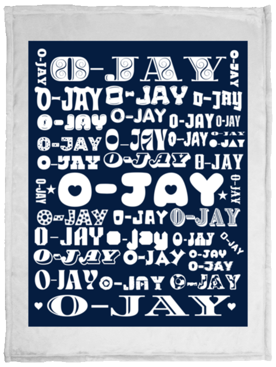 Plush Fleece Blanket - 30x40: O-JAY NAME BLANKET